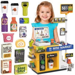 WOOPIE Mini Market Kasa Interaktywna