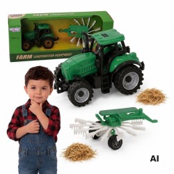 WOOPIE Traktor Rolniczy Ze Zgrabiarką