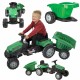 WOOPIE Traktor MAX na pedały z przyczepą zielony