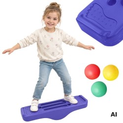 Woopie Deska równoważna labirynt kulkami sensoryczna Montessori