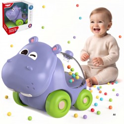 WOOPIE BABY Grzechotka Samochodzik Pojazd Hipopotam