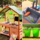 Woopie Green Drewniana Kuchnia Błotna Ogrodowa Montessori dla Dzieci