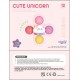 WOOPIE BABY Spinner Pop-it  Zabawka Sensoryczna  Jednorożec Gwiazdka Chmurka Wymienne 3 szt. Różowy