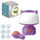 WOOPIE Multifunkcyjna Lampka RGB Głośnik Bluetooth Karaoke Modulator Głosu Karta SD Fioletowa
