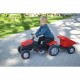 WOOPIE Traktor MAX na pedały z przyczepą czerwony
