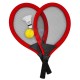 WOOPIE Rakietki do Tenisa Badminton dla Dzieci Zestaw + Piłka Lotka