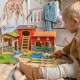 WOOPIE GREEN Mega Farma Figurki Zwierząt Stajnia Obora Kurnik 18 el.