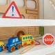 TOOKY TOY Klocki Koraliki Przeplatanka Do Nawlekania Pojazdy Samochody