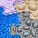 WOOPIE Mata Sensoryczna Ortopedyczna Puzzle 8 el. 1A
