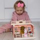 WOOPIE Domek dla Lalek Rodzina Krolików Kwiaciarnia + Figurki 4 szt.