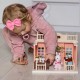 WOOPIE Domek dla Lalek Rodzina Krolików Kwiaciarnia + Figurki 4 szt.