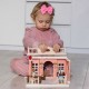 WOOPIE Domek dla Lalek Rodzina Krolików Kwiaciarnia + Figurki 4 szt.