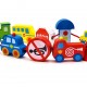 TOOKY TOY Klocki Koraliki Przeplatanka Do Nawlekania Pojazdy Samochody